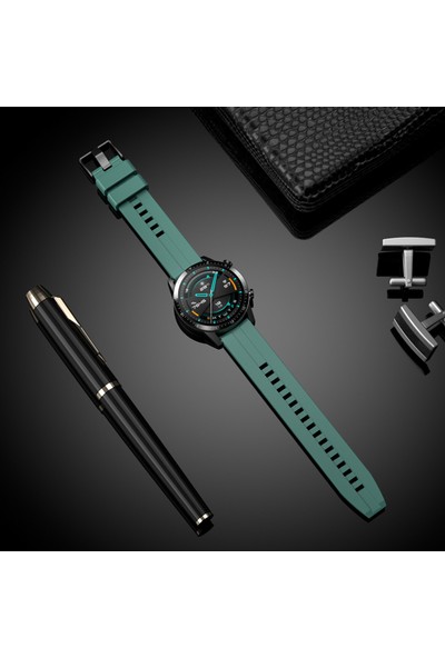 Nezih Case Huawei Watch Gt2 Pro Uyumlu 22MM Yumuşak Jel Silikon Kordon