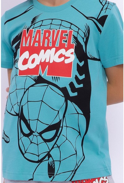 Marvel Comics Camgöbeği Erkek Çocuk Bermuda Takım