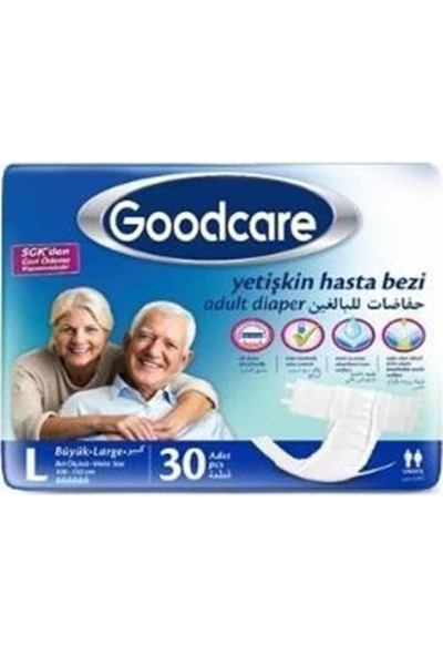 Good Care Goodcare Bel Bantlı Yetişkin Hasta Bezi Large 30'lu 4 Paket 120 Adet