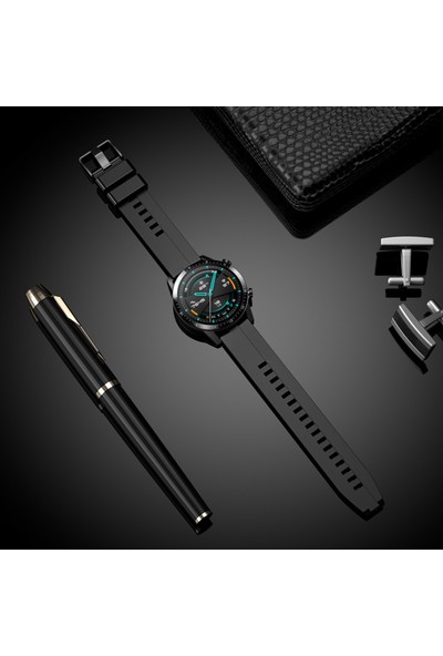Nezih Case Huawei Watch Gt2 Pro Uyumlu 22MM Yumuşak Jel Silikon Kordon