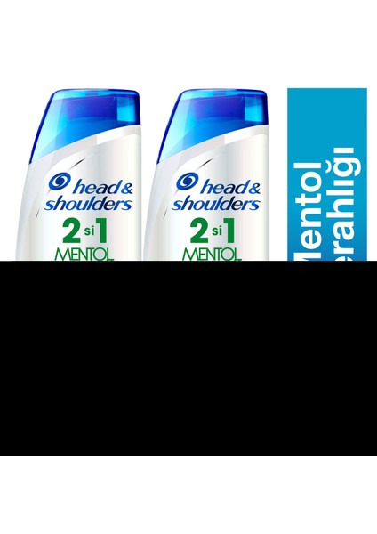Mentol Ferahlığı Şampuan 2'si 1 Arada 400 ml x 2