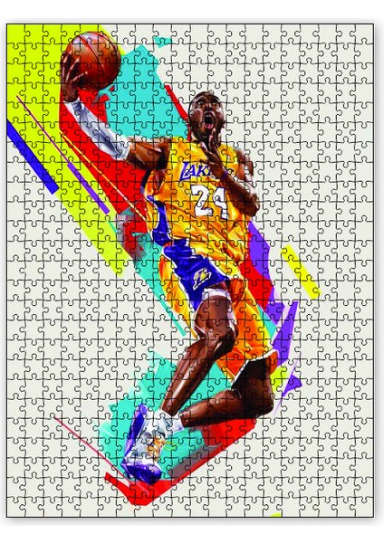 Kobe Bryant Baskette 120 Parça Puzzle Yapboz Mdf (Ahşap)