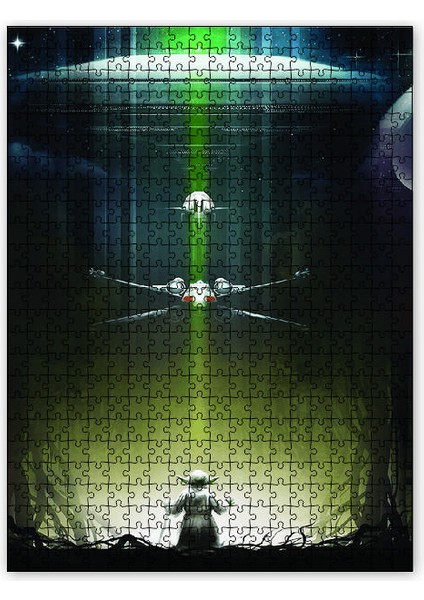 Yoda Gemi Star Wars 120 Parça Puzzle Yapboz Mdf (Ahşap)