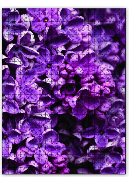 Lila Çiçek 255 Parça Puzzle Yapboz Mdf (Ahşap)
