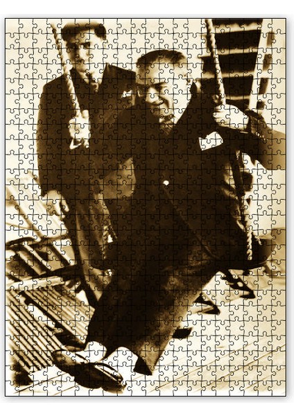 Ulusal Egemenlik ve Çoçuk Bayramı Atatürk 500 Parça Puzzle Yapboz Mdf (Ahşap)