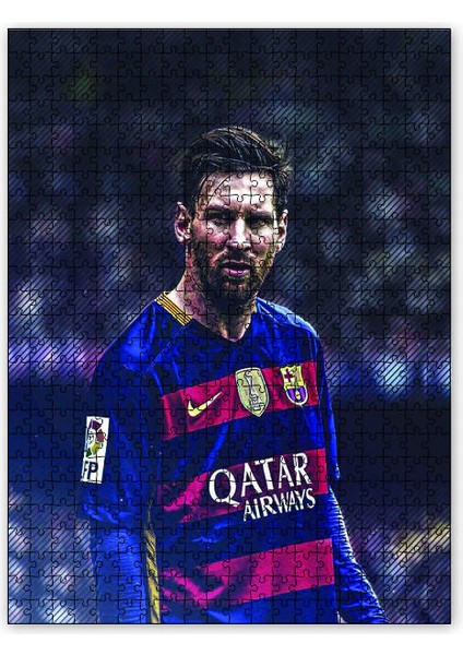 Tribünler Messi 500 Parça Puzzle Yapboz Mdf (Ahşap)