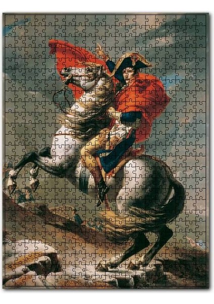 Napoleon Bonaparte Savaş Meydanında 255 Parça Puzzle Yapboz Mdf (Ahşap)