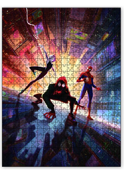 Spider-Man Into The Spider Verse Artwork 120 Parça Puzzle Yapboz Mdf (Ahşap)