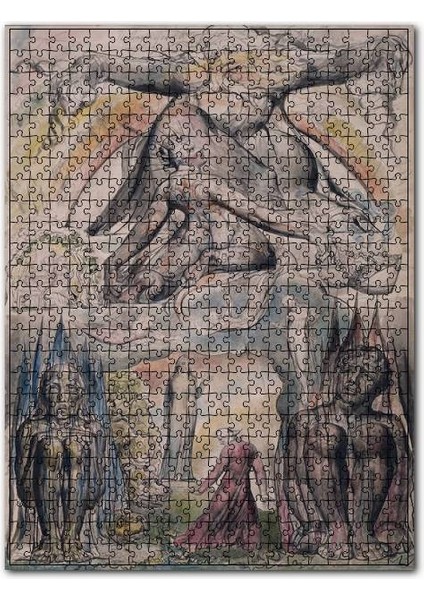 Dante Allighieri Ilahi Komedya Tasviri 255 Parça Puzzle Yapboz Mdf (Ahşap)
