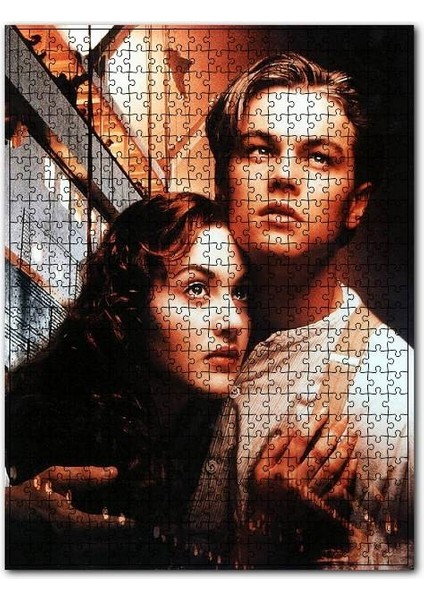 Titanic Leonardo Di Caprio ve Kate Winslett 1000 Parça Puzzle Yapboz Mdf (Ahşap)