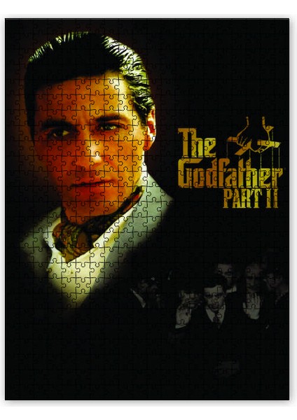 The Godfather 2 Al Pacino 1000 Parça Puzzle Yapboz Mdf (Ahşap)