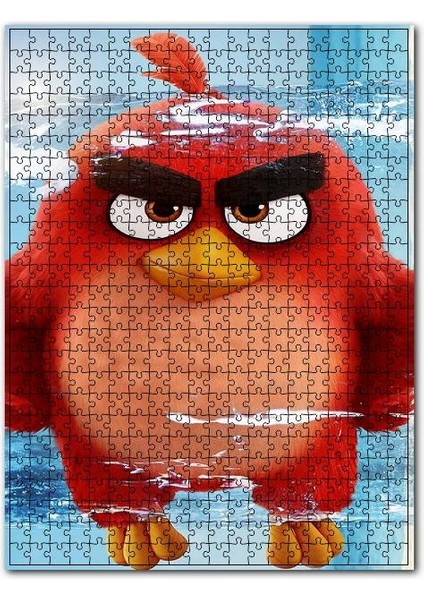 Kızgın Kuşlar Filmi Sudaki Kuş Görseli 120 Parça Puzzle Yapboz Mdf (Ahşap)