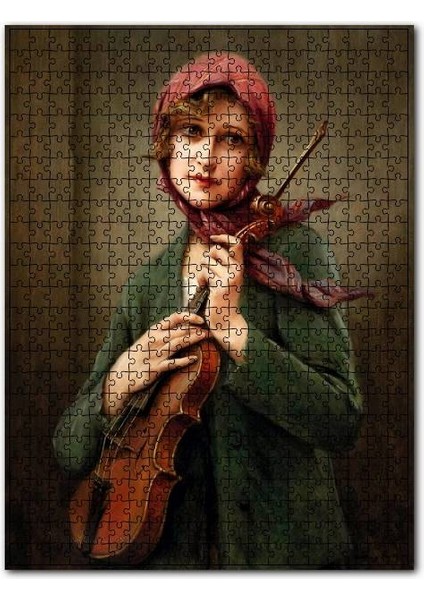François Martin Kavel Fransa 1861 Catherine La Rose 255 Parça Puzzle Yapboz Mdf (Ahşap)