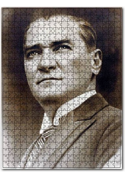 Atatürk Smokinli Yakın Portre 120 Parça Puzzle Yapboz Mdf (Ahşap)