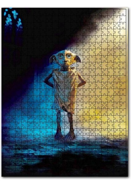 Dobby Ev Elf Harry Potter Görseli 255 Parça Puzzle Yapboz Mdf (Ahşap)