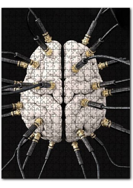 Zihin Beyin Kontrol Figürü Görseli 120 Parça Puzzle Yapboz Mdf (Ahşap)
