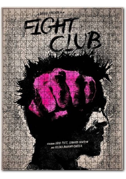 Dövüş Kulübü Fight Club Görsel 120 Parça Puzzle Yapboz Mdf (Ahşap)