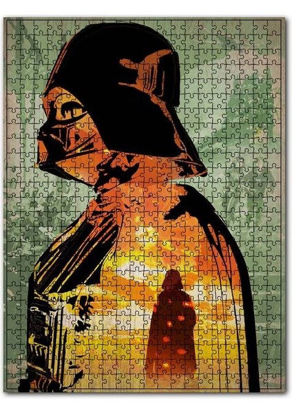 Star Wars Darth Vader Tarz Görsel 120 Parça Puzzle Yapboz Mdf (Ahşap)