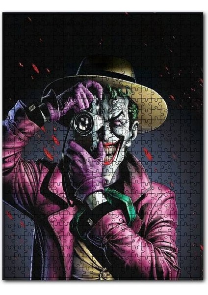 Joker Batman Öldüren Şaka Görseli 120 Parça Puzzle Yapboz Mdf (Ahşap)