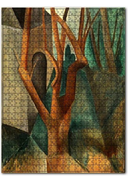 La Rue-Des-Bois, 1908 By Pablo Picasso 120 Parça Puzzle Yapboz Mdf (Ahşap)