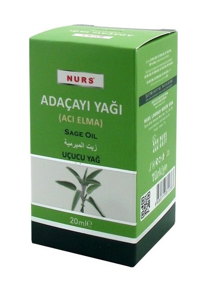 Acı Elma Adaçayı Yağı 20 ml Nurs