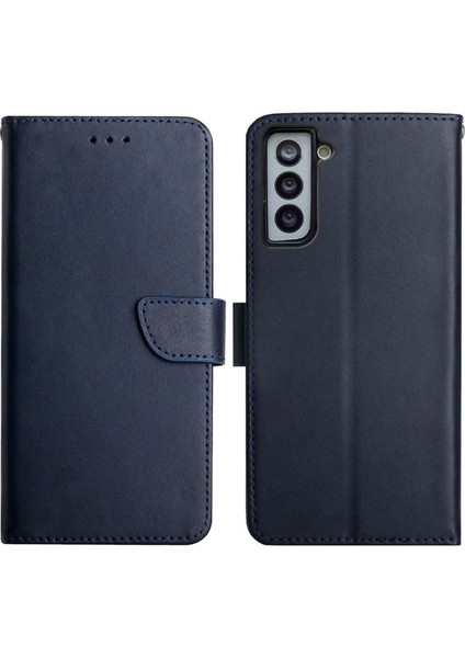 Samsung Galaxy S21 Için Işlevli Deri Nappa Doku Telefon Kılıfı (Yurt Dışından)
