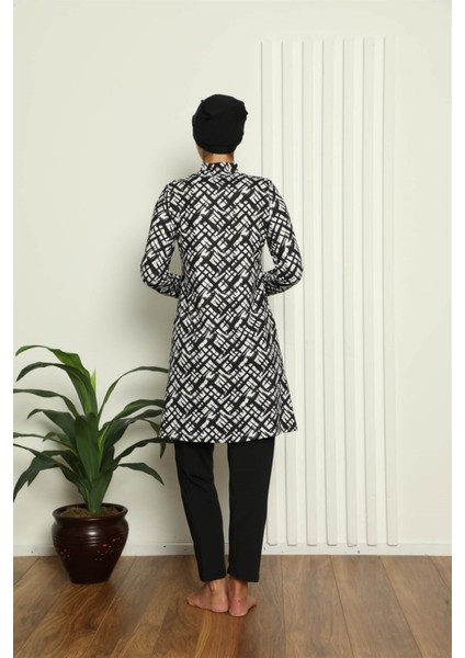 Tam Tesettür Dijital Desenli Mayo 31037 modelleri