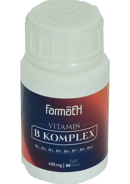 Yeşil Naturel Farmaex B Vitamin Kompleksi Karışımı 440 Mg x 60 Kapsül