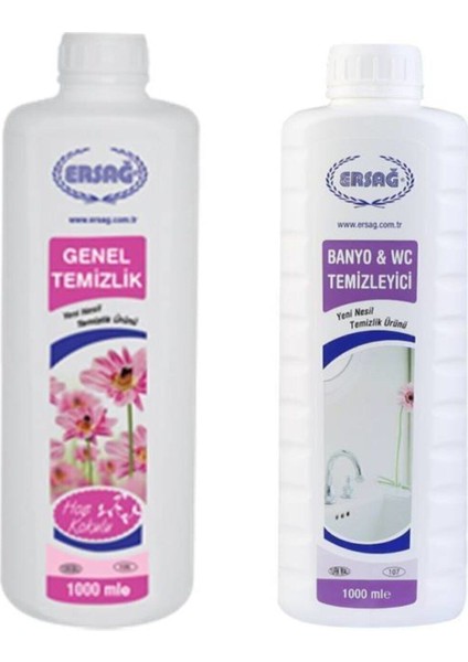 Banyo Wc 1000 ml + Genel Temizlik 1000 ml