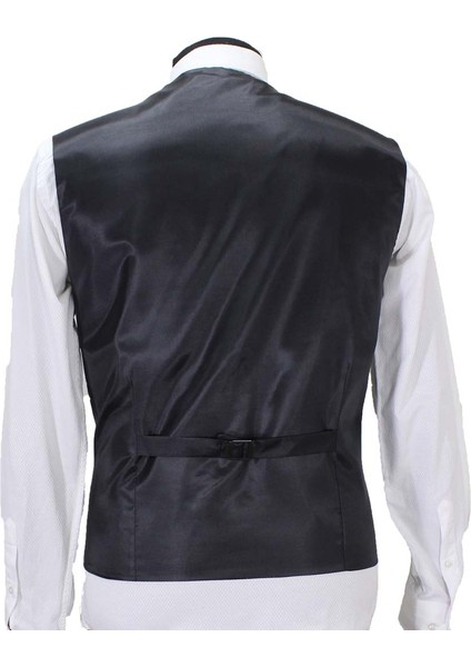 Erkek Yelek V Yaka Gri Balıksırtı 50364 indirimleri