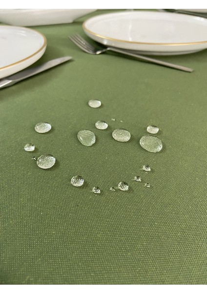 Sıvı Geçirmez Dertsiz Masa Örtüsü Yeşil 13 Parça modelleri