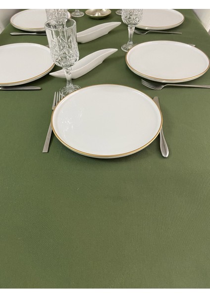 Sıvı Geçirmez Dertsiz Masa Örtüsü Yeşil 13 Parça fırsatları