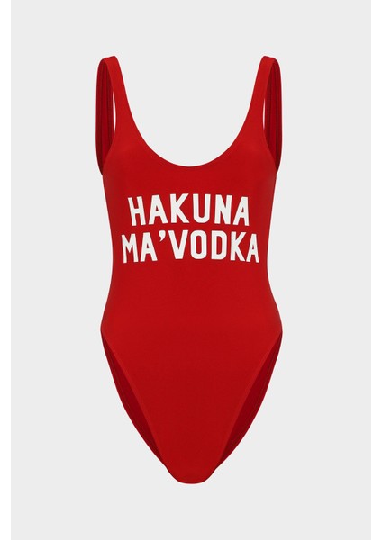 Hakuna Ma Vodka Sloganlı Push Up Mayo