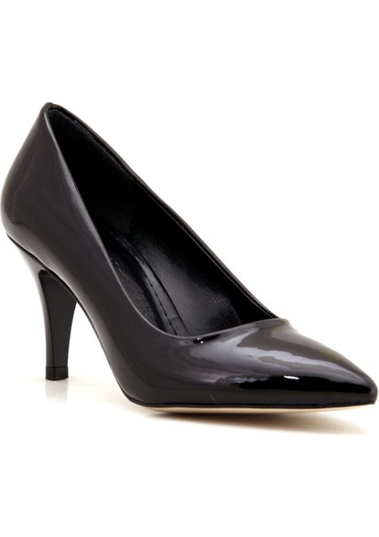 1995 L&l Günlük Kadın Topuklu Ayakkabı-Siyah Rugan