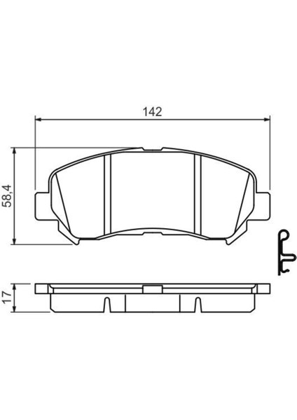 Nissan Qashqai 2.0dci 2007-2013 Bosch Ön Balata