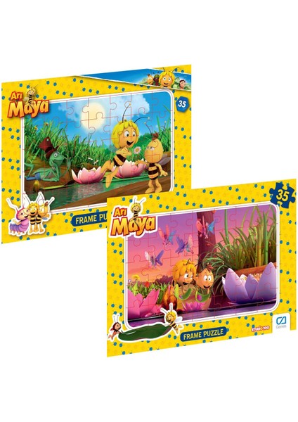 Arı Maya Frame Puzzle 35 Parça 2'li Puzzle Seti