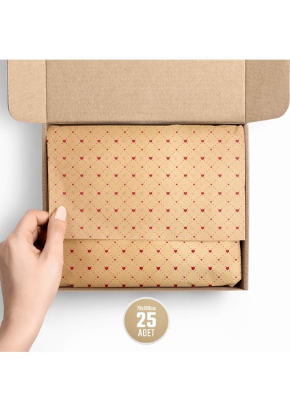 25'li Pure Love Seri 70GR Sargı Kağıdı 70X100CM - Kraft