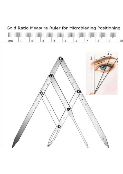 Altın Oran Cetvel Gümüş Paslanmaz Çelik