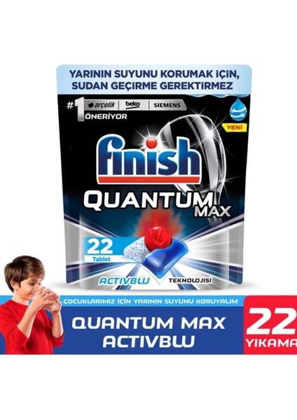 Quantum Max Bulaşık Makinesi Deterjanı 22 Kapsül