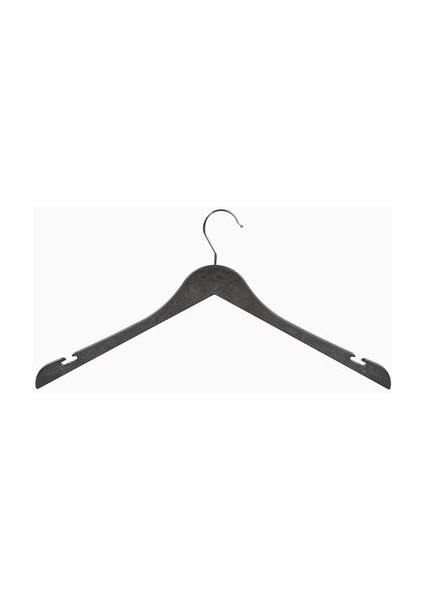 10'lu DBP 45cm Ahşap Görünümlü Dolgulu Plastik Üst Grup Askısı