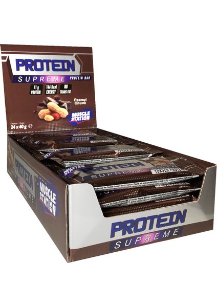Musclestation Supreme Peanut Chunk 24'lü Kutu