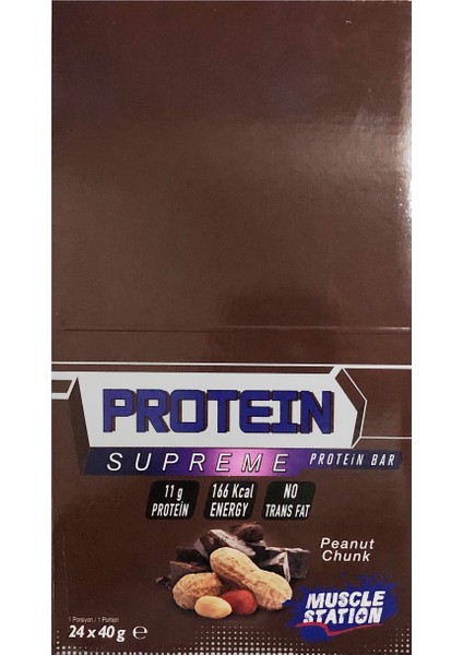Musclestation Supreme Peanut Chunk 24'lü Kutu