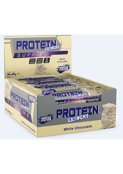 Musclestation Supreme White Chocolate Crunchy 24'lü Kutu