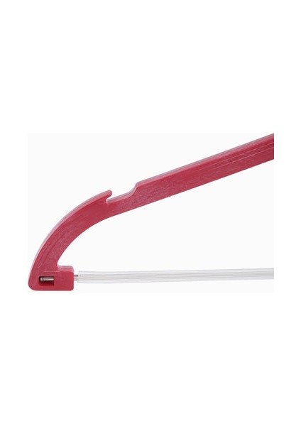 10'lu DBL 40cm Ahşap Görünümlü Dolgulu BH Plastik Takım Askısı