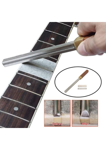 Gitar Fret Soyunma Taçlandırma Dosya Klavye Klavye Tesviye Öğütme (Yurt Dışından)