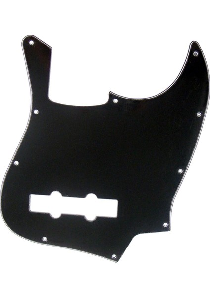 3ply Caz Bas Gitar Pick Guard Scratch Plaka 10 Delik Dıy Aksesuar Siyah (Yurt Dışından)