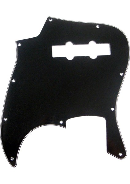 3ply Caz Bas Gitar Pick Guard Scratch Plaka 10 Delik Dıy Aksesuar Siyah (Yurt Dışından)