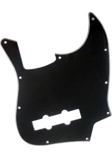 3ply Caz Bas Gitar Pick Guard Scratch Plaka 10 Delik Dıy Aksesuar Siyah (Yurt Dışından)