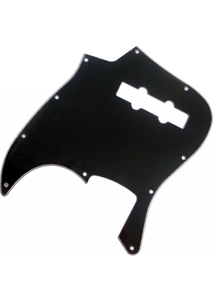 3ply Caz Bas Gitar Pick Guard Scratch Plaka 10 Delik Dıy Aksesuar Siyah (Yurt Dışından)