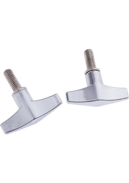 2 Adet Çinko Alaşım Davul Standı Kanatlı Davul Cymbal Standı Kanat Somun Vida M6 (Yurt Dışından)